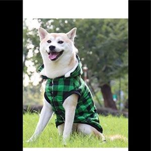 Paws- Road dog plaid shirt Coat Hoodie peat winter cloths size 2X